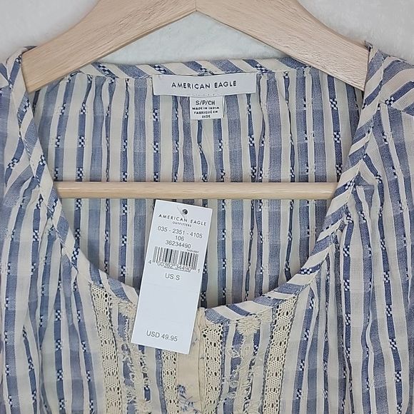 NWT AMERICAN EAGLE PEPLUM TOP - Picture 5 of 10
